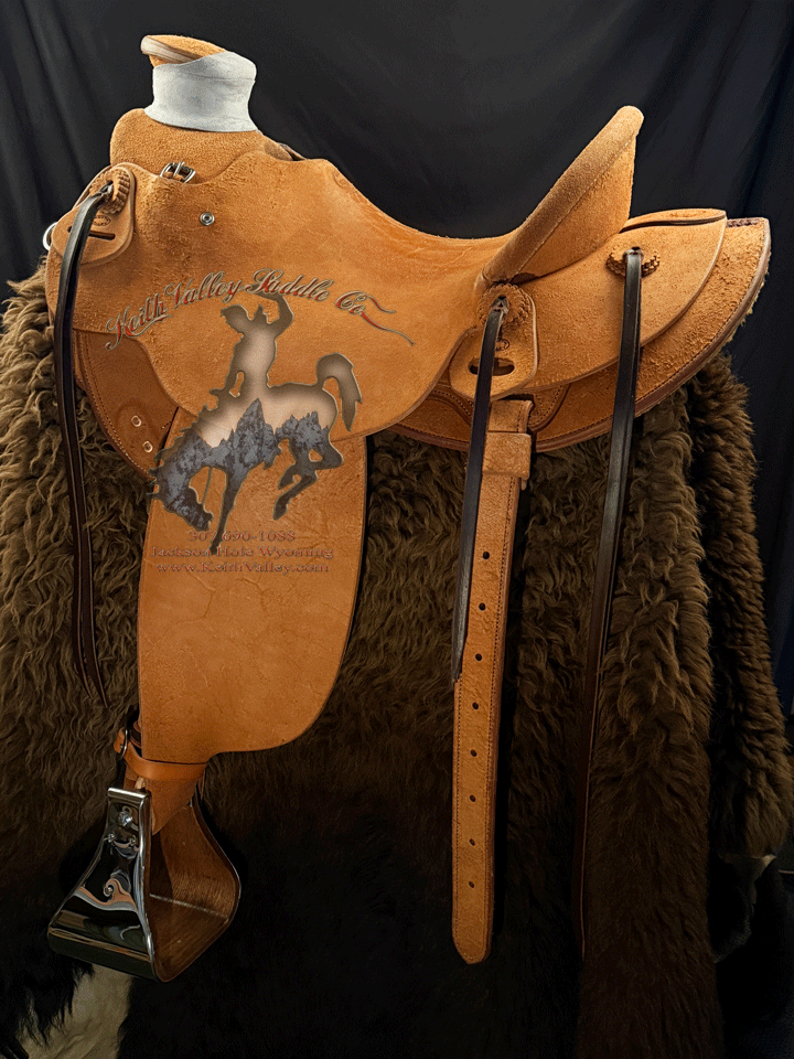 Custom made to order Douglas 38 Wade Saddle by Keith Valley.